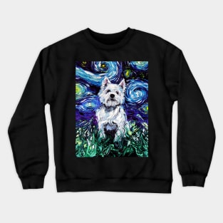 Westie Night Crewneck Sweatshirt